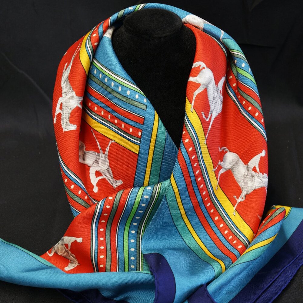 Vintage Hermes Silk Scarf Carre 90 "Sequences" - Picture 2 of 4